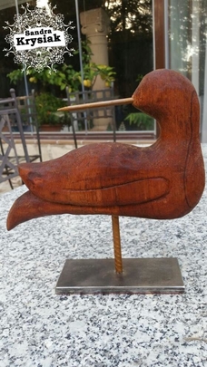 J.A.M.S. Escultura de pájaro enamorado. 2016