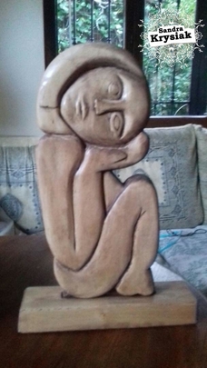 Jose María. Escultura tallada en madera de tilo.