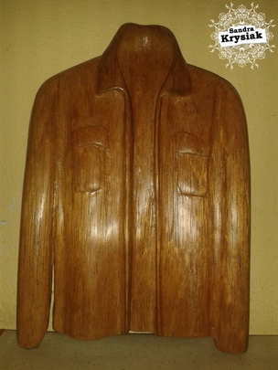 Ana, talla en cedro, 2015