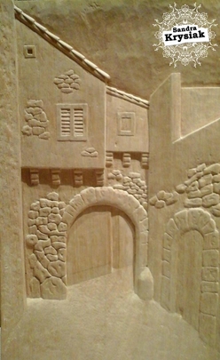 Aberto 2016. Relieve en madera de haya.