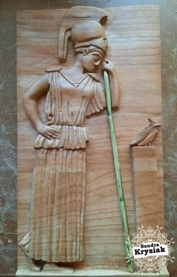 Talla de madera. Relieve clásico. Adelaida