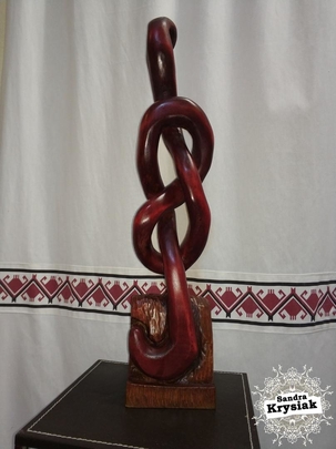Paco Antequera. Talla en madera de tilo. Tinte y cera. 2018