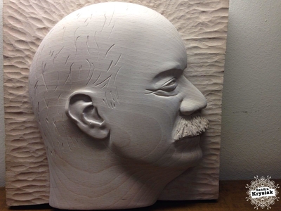 Oscar 2016. Relieve en madera de haya (proceso)