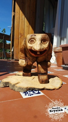 JAMS. Troll. Talla en madera de castaño. 2017