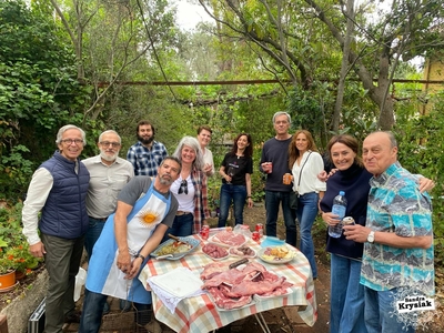 Asadito argentino para los escultores.